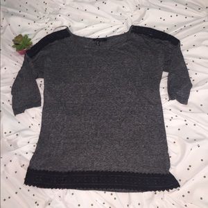 Lace long sleeve shirt